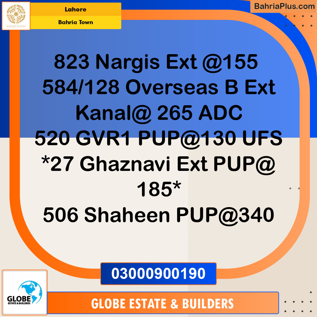 Residential Plot for Sale in Bahria Town, Lahore - (BP-236821)