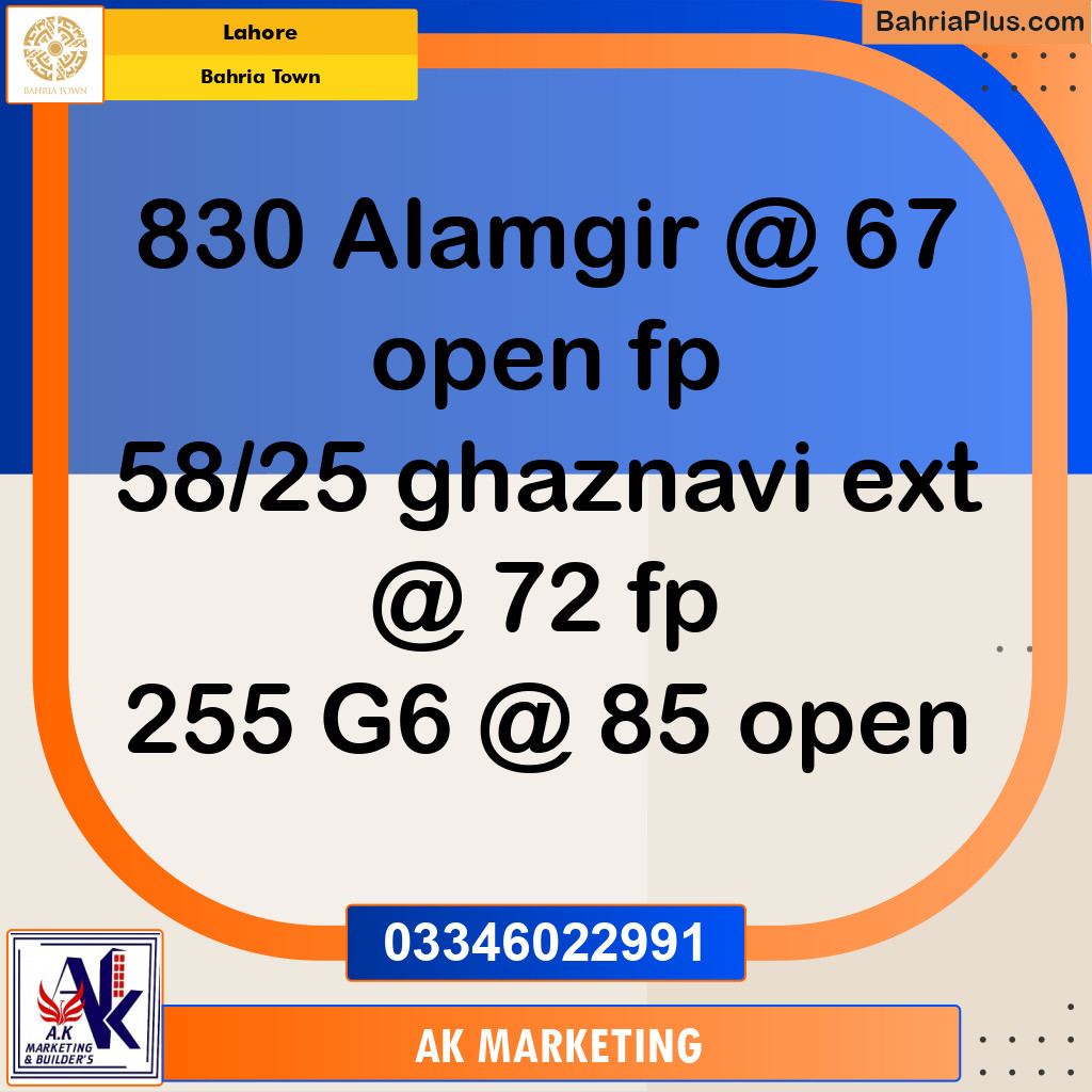 5 Marla Residential Plot for Sale in Bahria Town, Lahore - (BP-236884)