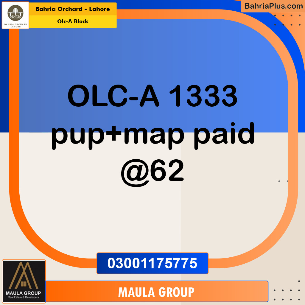 5 Marla Residential House for Sale in OLC-A Block -  Bahria Orchard, Lahore - (BP-236900)