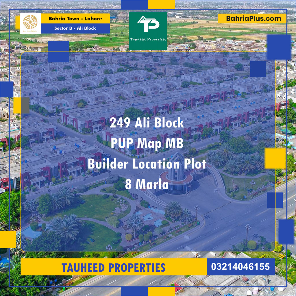 8 Marla Residential Plot for Sale in Sector B - Ali Block -  Bahria Town, Lahore - (BP-236984)