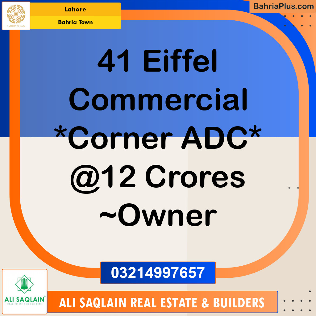 Residential Plot for Sale in Bahria Town, Lahore - (BP-236997)