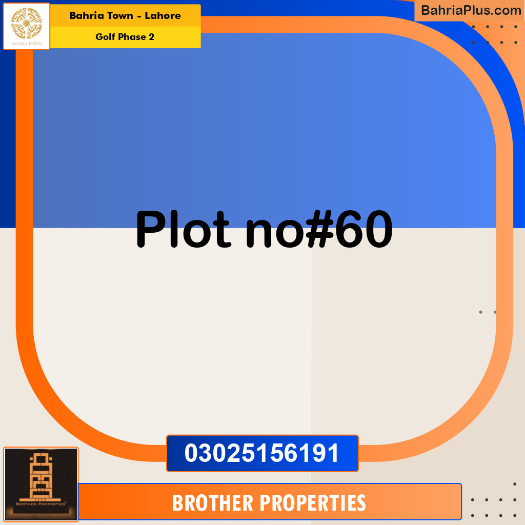 20 Marla Residential Plot for Sale in Golf Phase 2 -  Bahria Town, Lahore - (BP-237014)