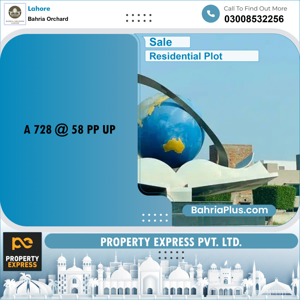 Residential Plot for Sale in Bahria Orchard, Lahore - (BP-237020)