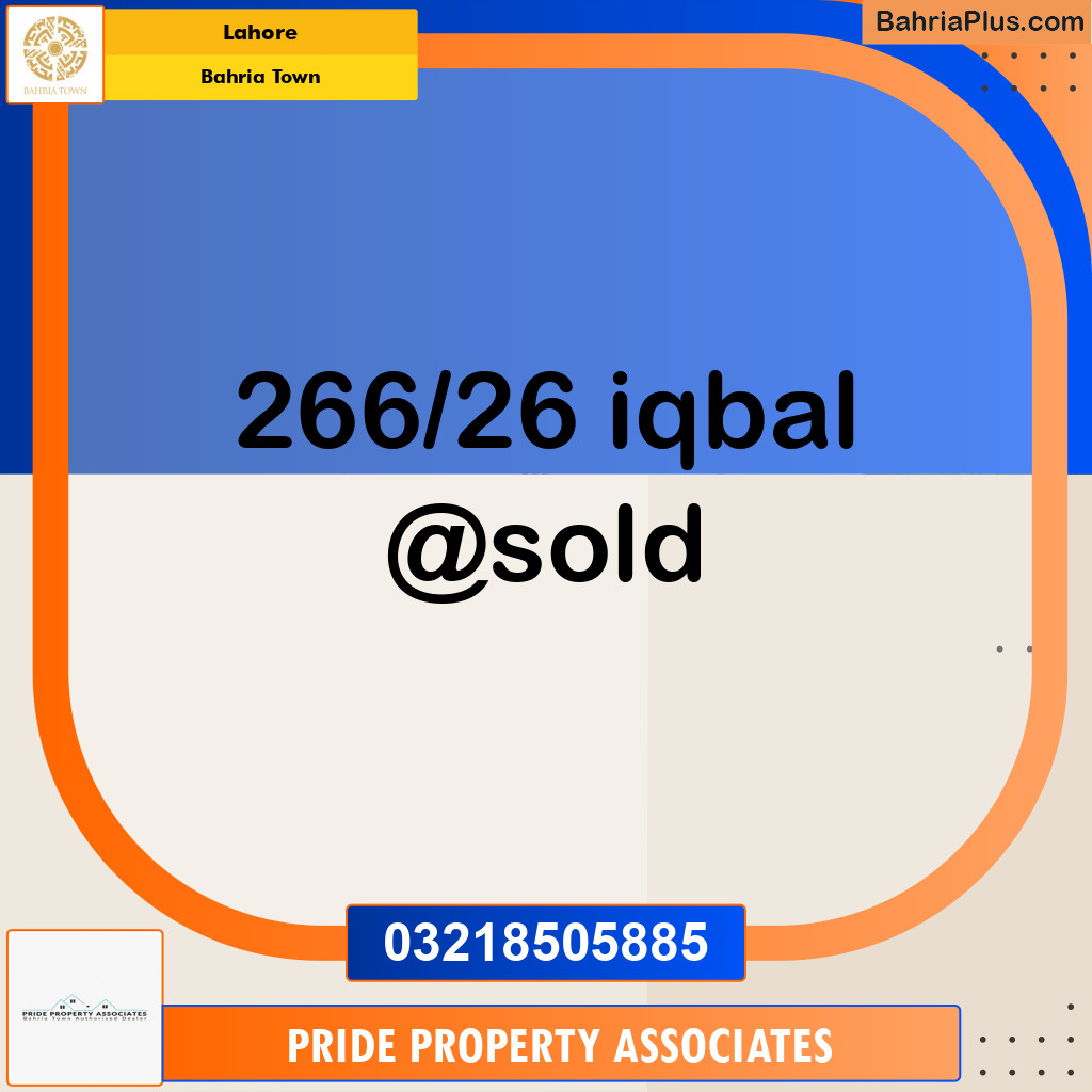 Residential Plot for Sale in Bahria Town, Lahore - (BP-237089)