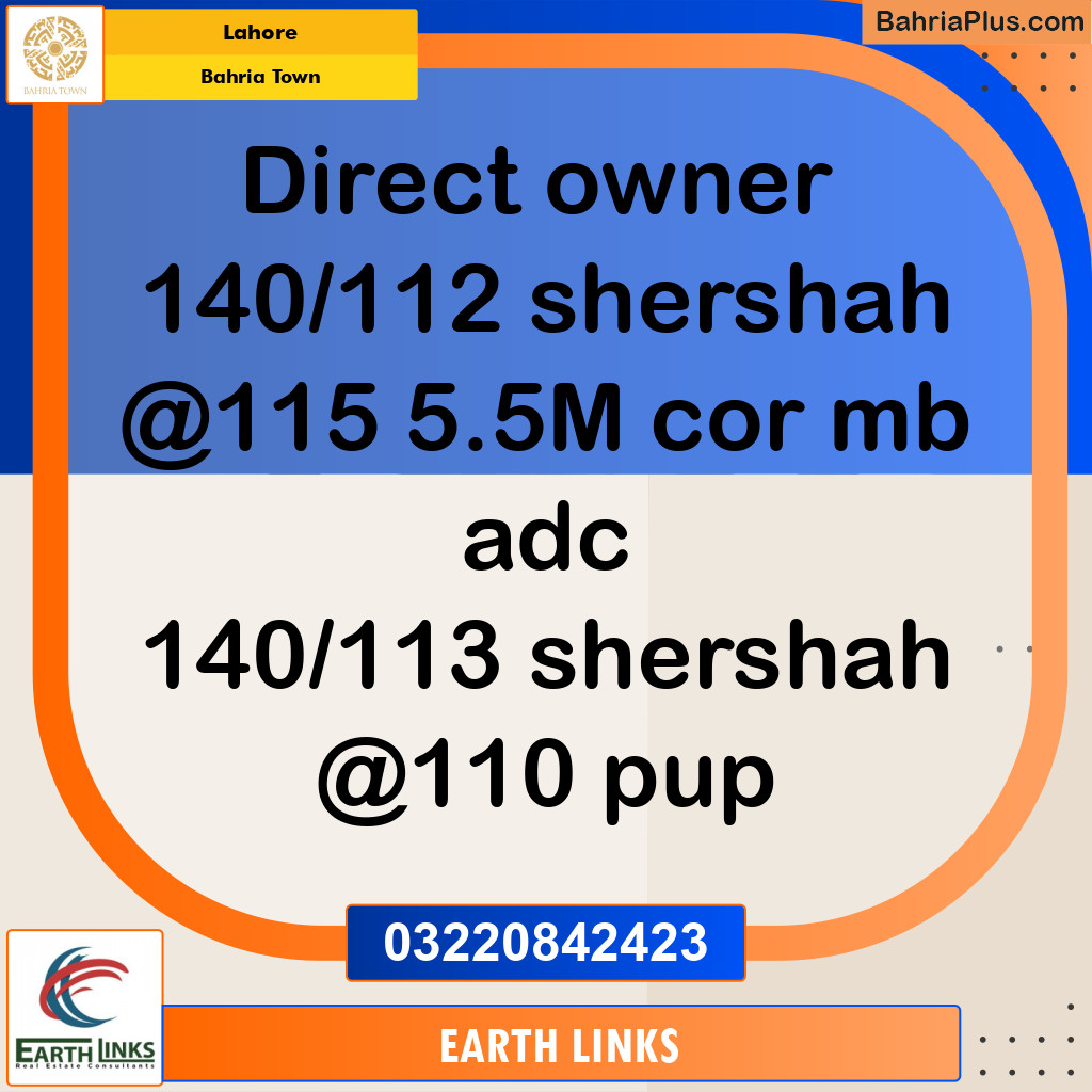 Residential Plot for Sale in Bahria Town, Lahore - (BP-237361)