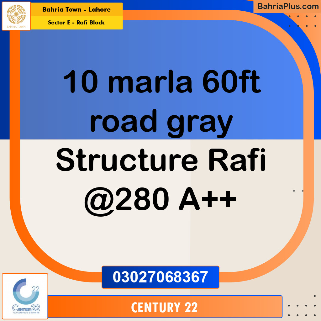 Residential House for Sale in Sector E - Rafi Block -  Bahria Town, Lahore - (BP-237363)