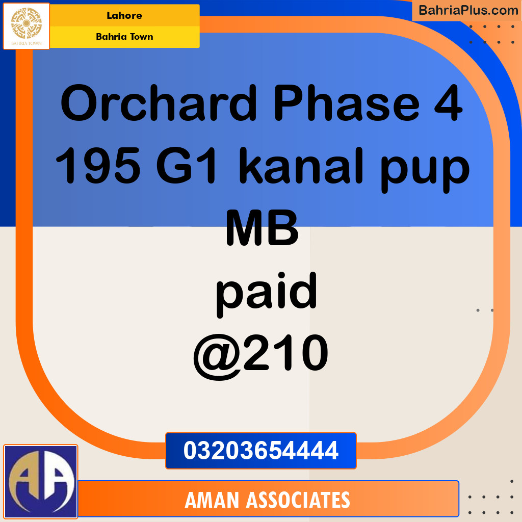 Residential Plot for Sale in Bahria Town, Lahore - (BP-237374)