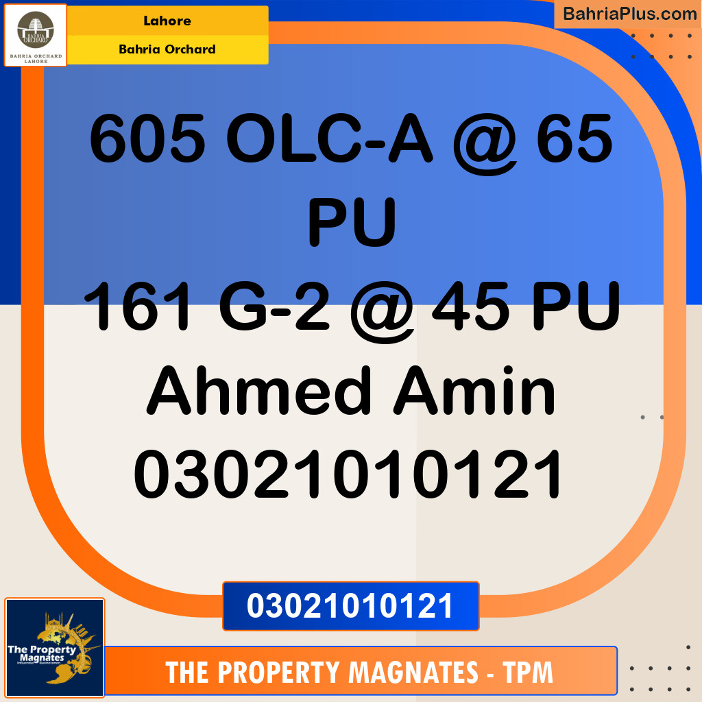 Residential Plot for Sale in Bahria Orchard, Lahore - (BP-237380)