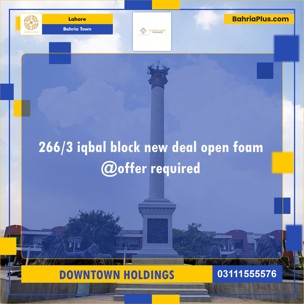Residential Plot for Sale in Bahria Town, Lahore - (BP-237386)