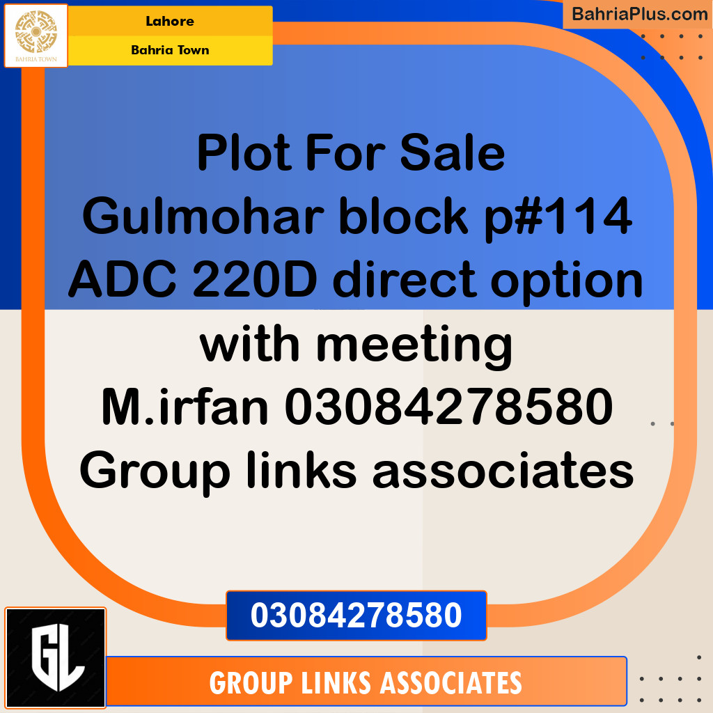 Residential Plot for Sale in Bahria Town, Lahore - (BP-237431)