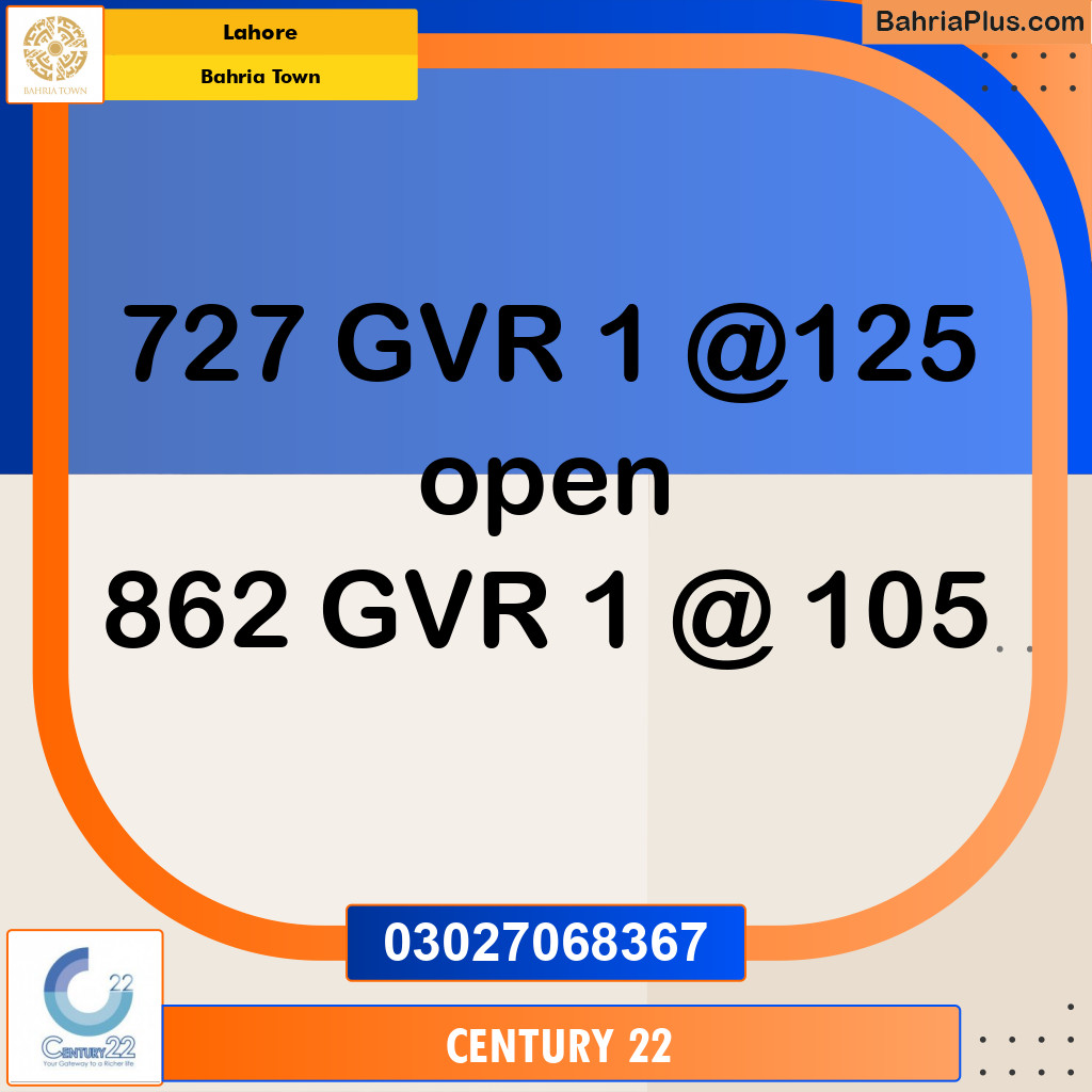 Residential Plot for Sale in Bahria Town, Lahore - (BP-237488)