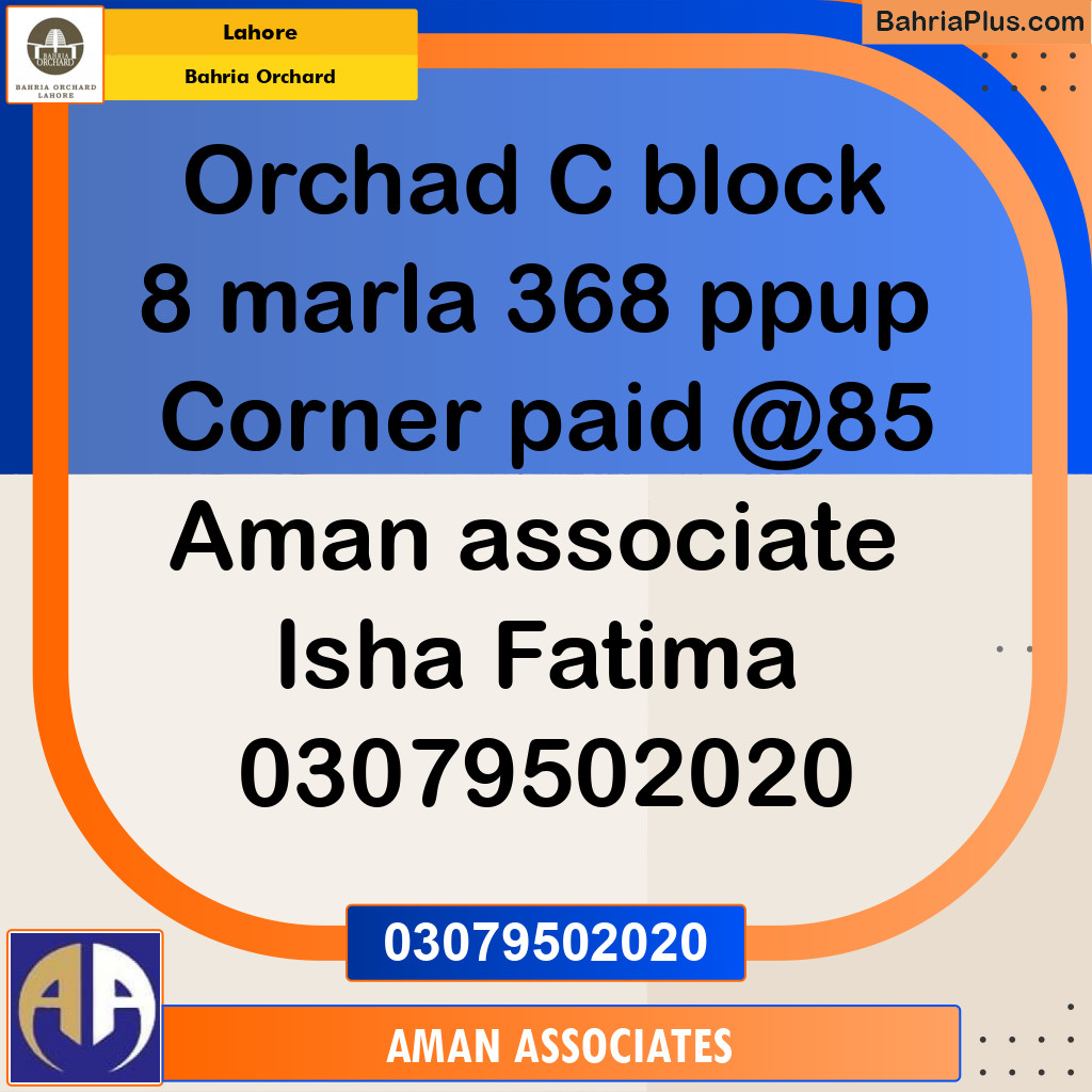 Residential Plot for Sale in Bahria Orchard, Lahore - (BP-237580)