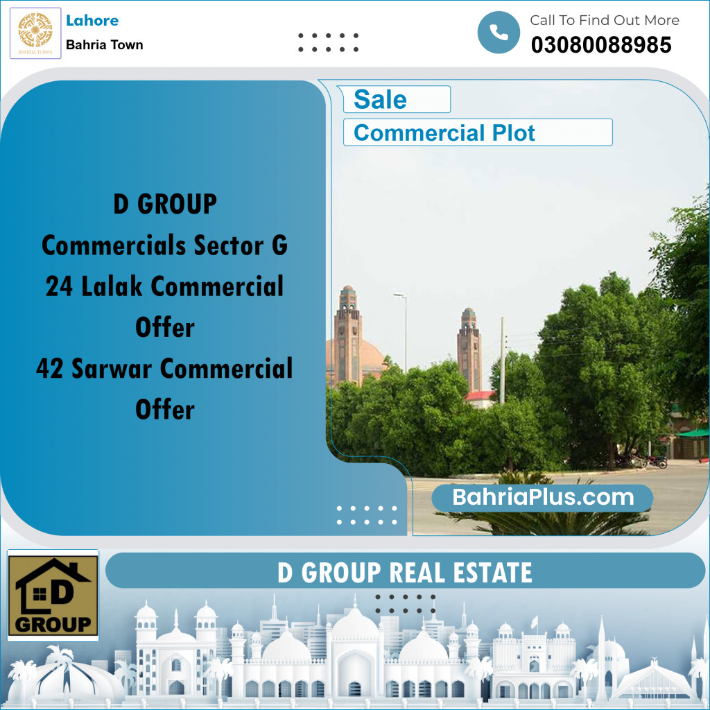 Commercial Plot for Sale in Bahria Town, Lahore - (BP-237721)