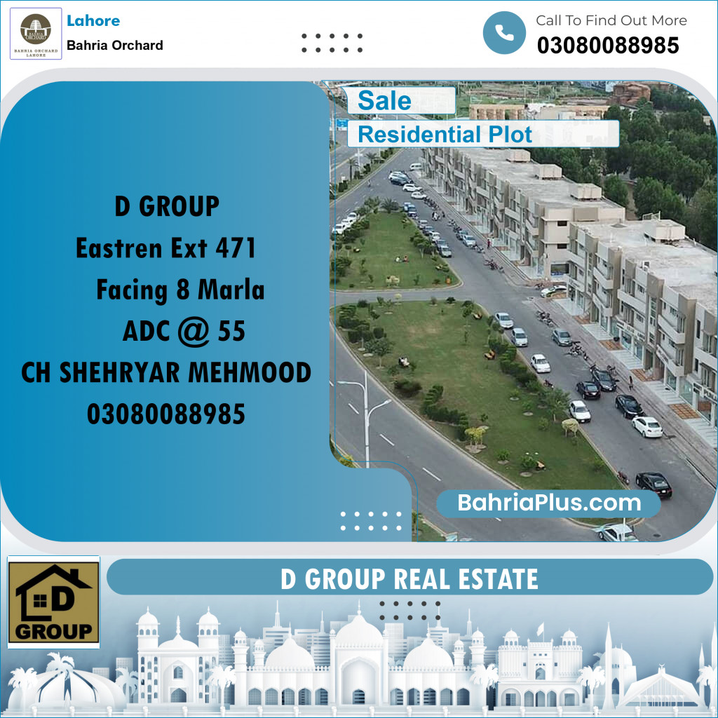 Residential Plot for Sale in Bahria Orchard, Lahore - (BP-237738)