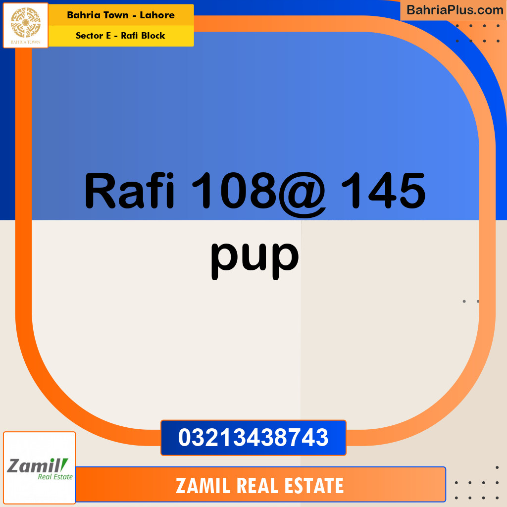 10 Marla Residential Plot for Sale in Sector E - Rafi Block -  Bahria Town, Lahore - (BP-237877)