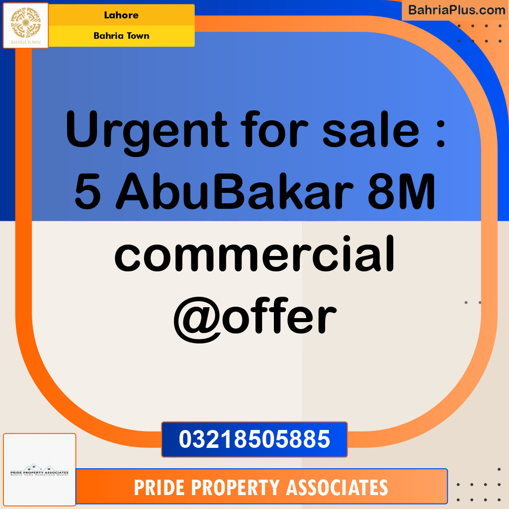 Residential Plot for Sale in Bahria Town, Lahore - (BP-237892)