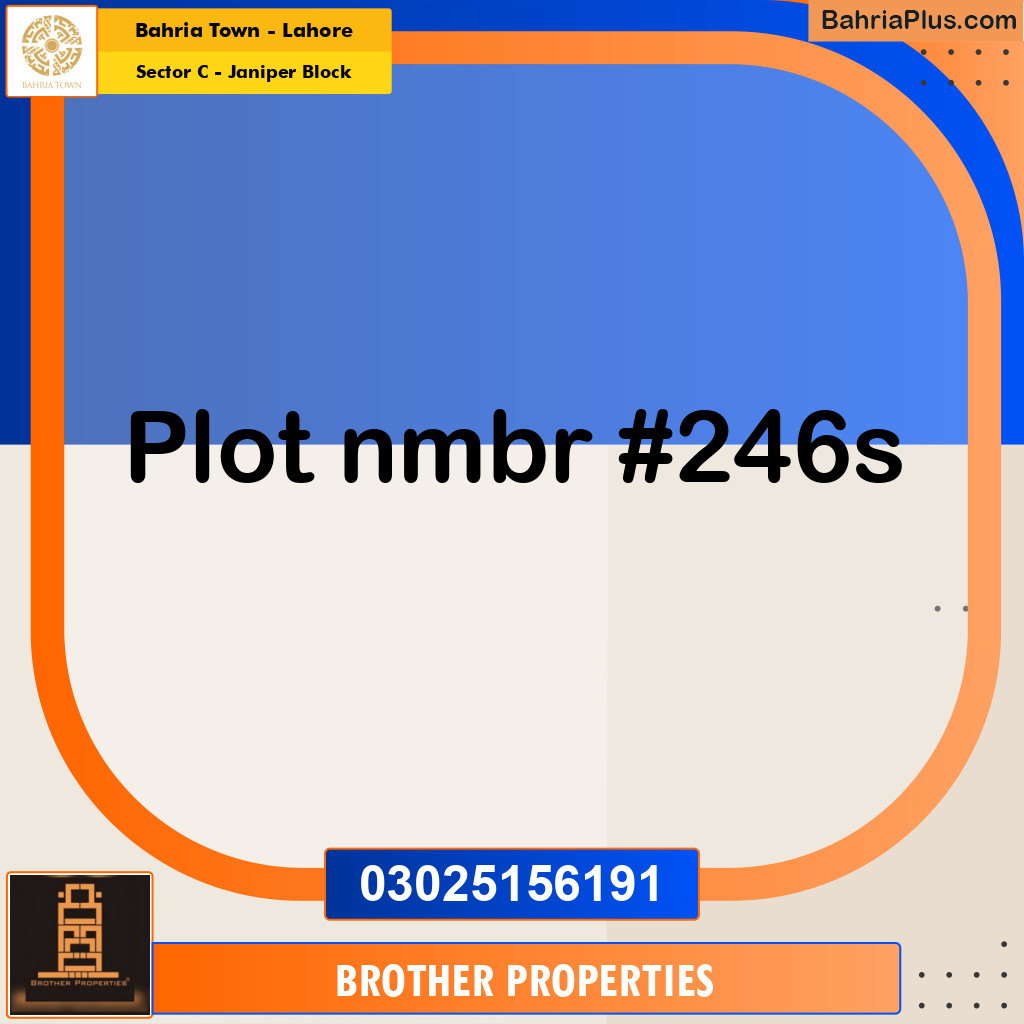10 Marla Residential Plot for Sale in Sector C - Janiper Block -  Bahria Town, Lahore - (BP-237913)