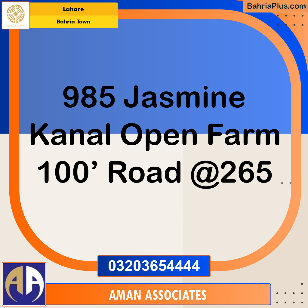 Residential Plot for Sale in Bahria Town, Lahore - (BP-238194)