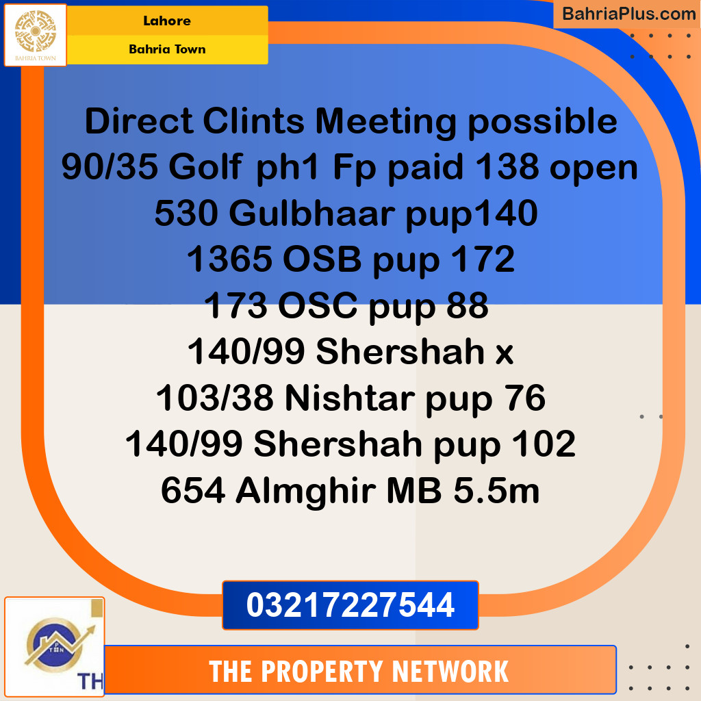 5 Marla Residential Plot for Sale in Bahria Town, Lahore - (BP-238365)