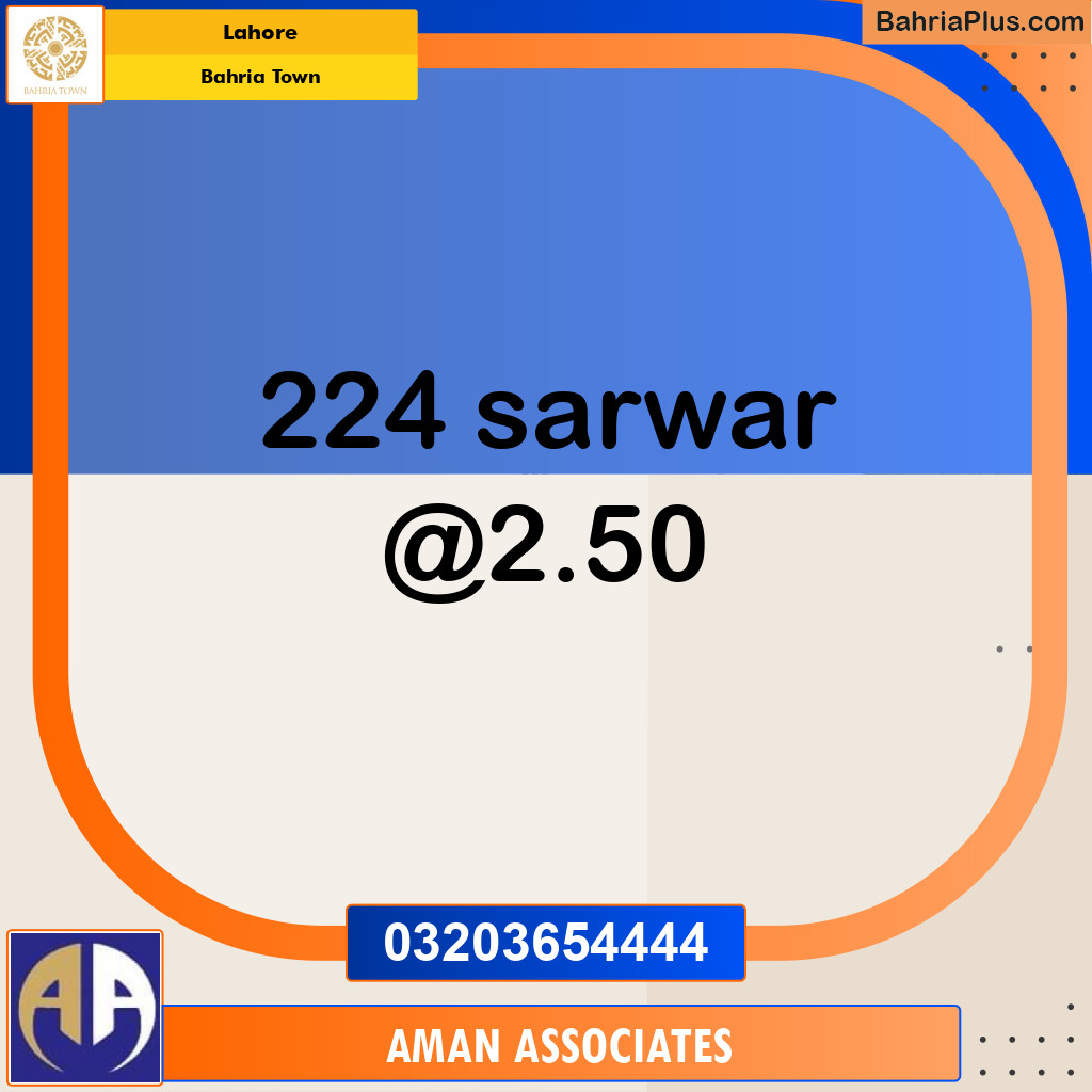 Residential Plot for Sale in Bahria Town, Lahore - (BP-238427)