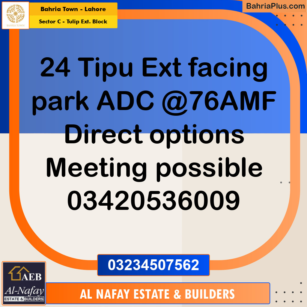 5 Marla Residential Plot for Sale in Sector C - Tulip Ext. Block -  Bahria Town, Lahore - (BP-238453)