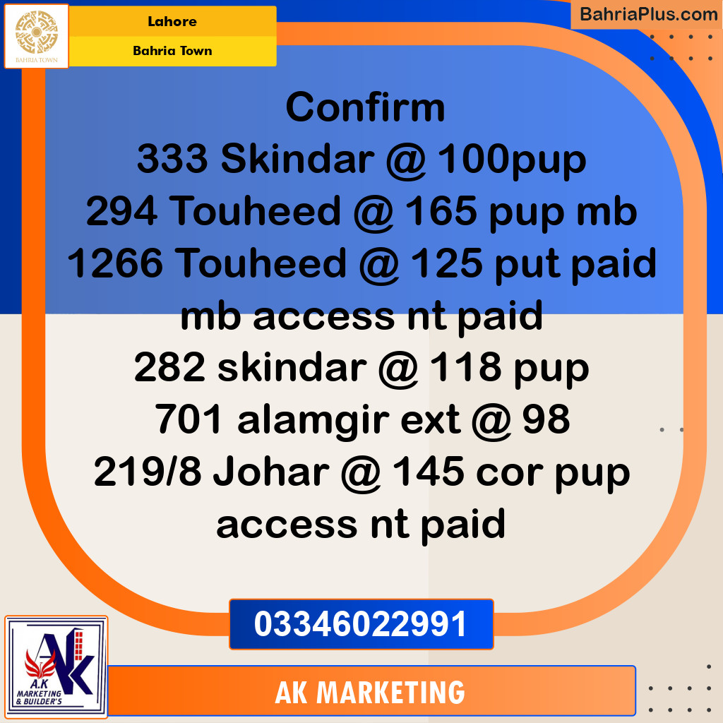 10 Marla Residential Plot for Sale in Bahria Town, Lahore - (BP-238583)