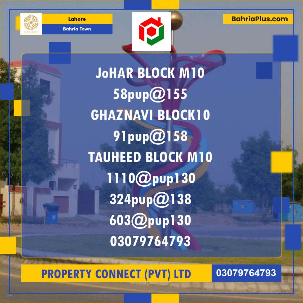 Residential Plot for Sale in Bahria Town, Lahore - (BP-238681)