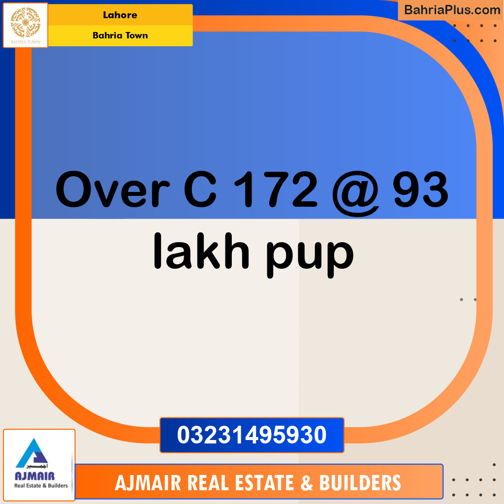 Residential Plot for Sale in Bahria Town, Lahore - (BP-238805)