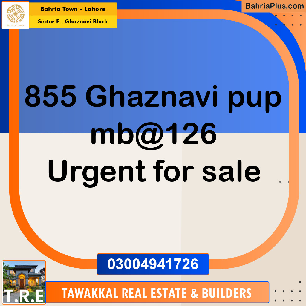 10 Marla Residential Plot for Sale in Sector F - Ghaznavi Block -  Bahria Town, Lahore - (BP-238854)