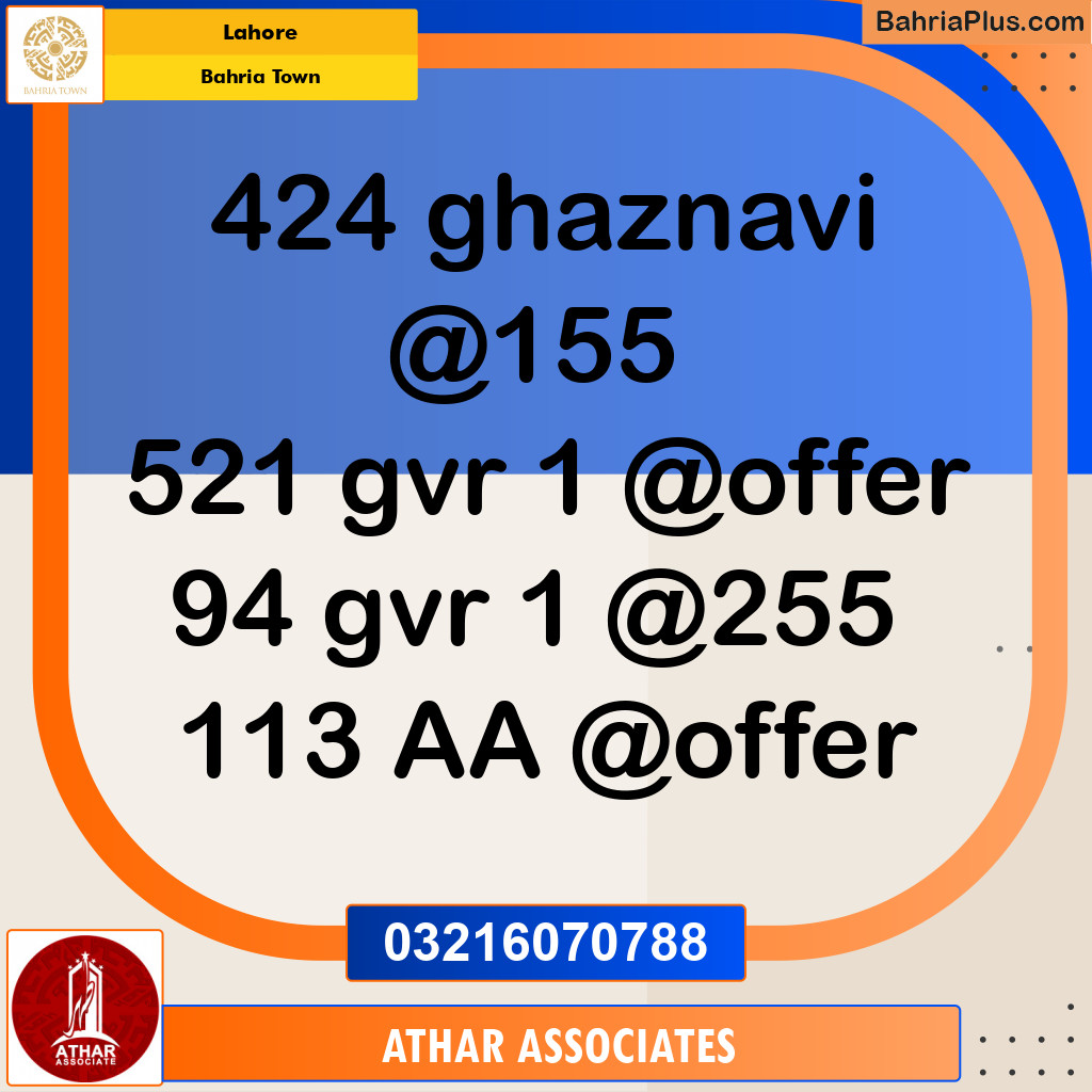 10 Marla Residential Plot for Sale in Bahria Town, Lahore - (BP-238874)