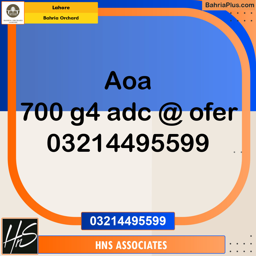 Residential Plot for Sale in Bahria Orchard, Lahore - (BP-238912)