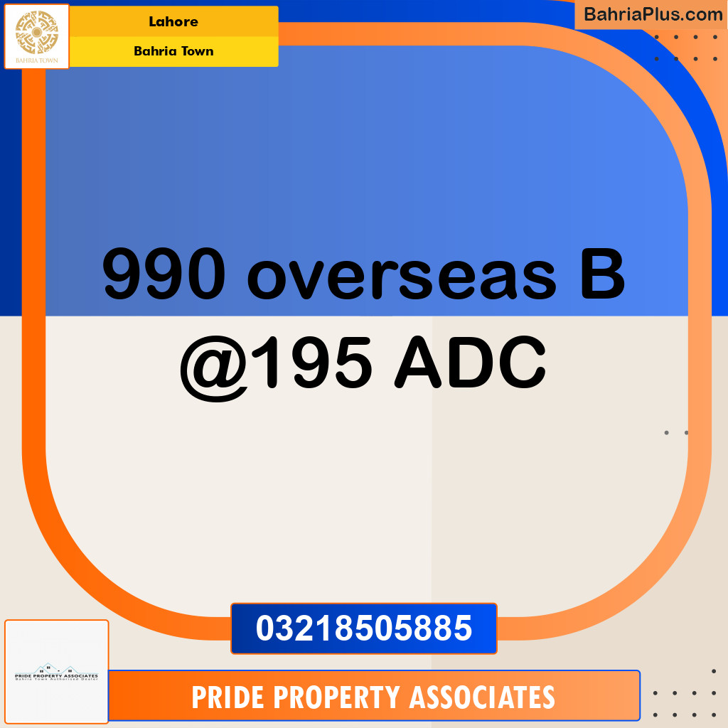 Residential Plot for Sale in Bahria Town, Lahore - (BP-238977)