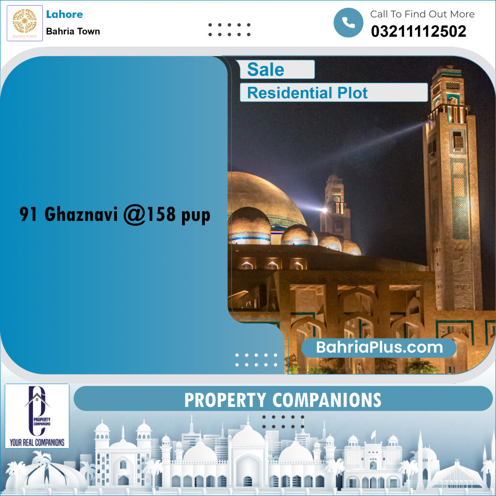 Residential Plot for Sale in Bahria Town, Lahore - (BP-239345)