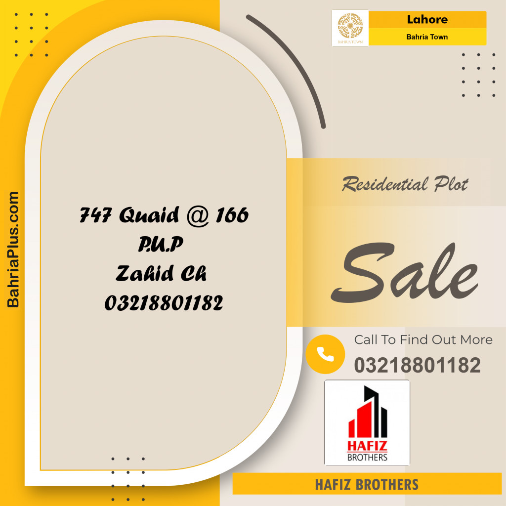 10 Marla Residential Plot for Sale in Bahria Town, Lahore - (BP-239396)