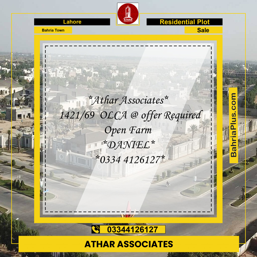 5 Marla Residential Plot for Sale in Bahria Town, Lahore - (BP-239499)