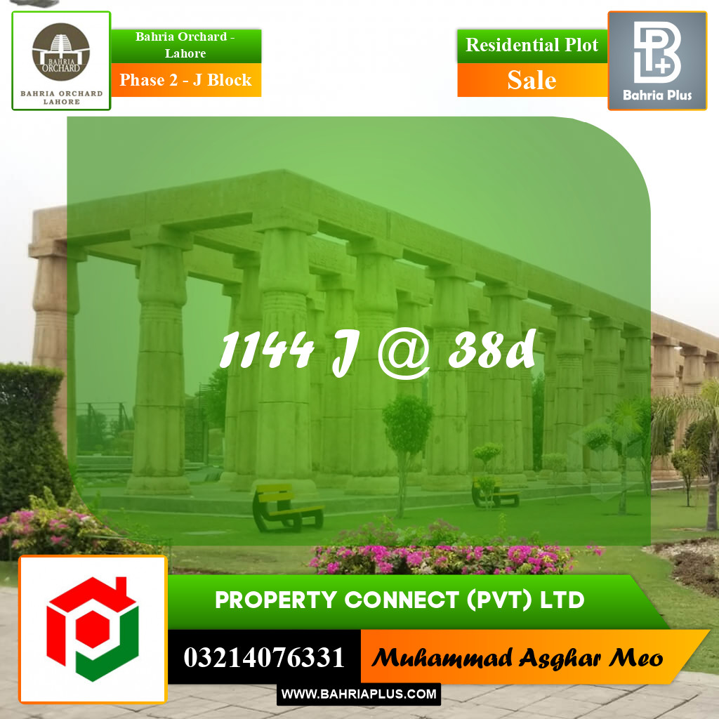 5 Marla Residential Plot for Sale in Phase 2 - J Block -  Bahria Orchard, Lahore - (BP-239545)
