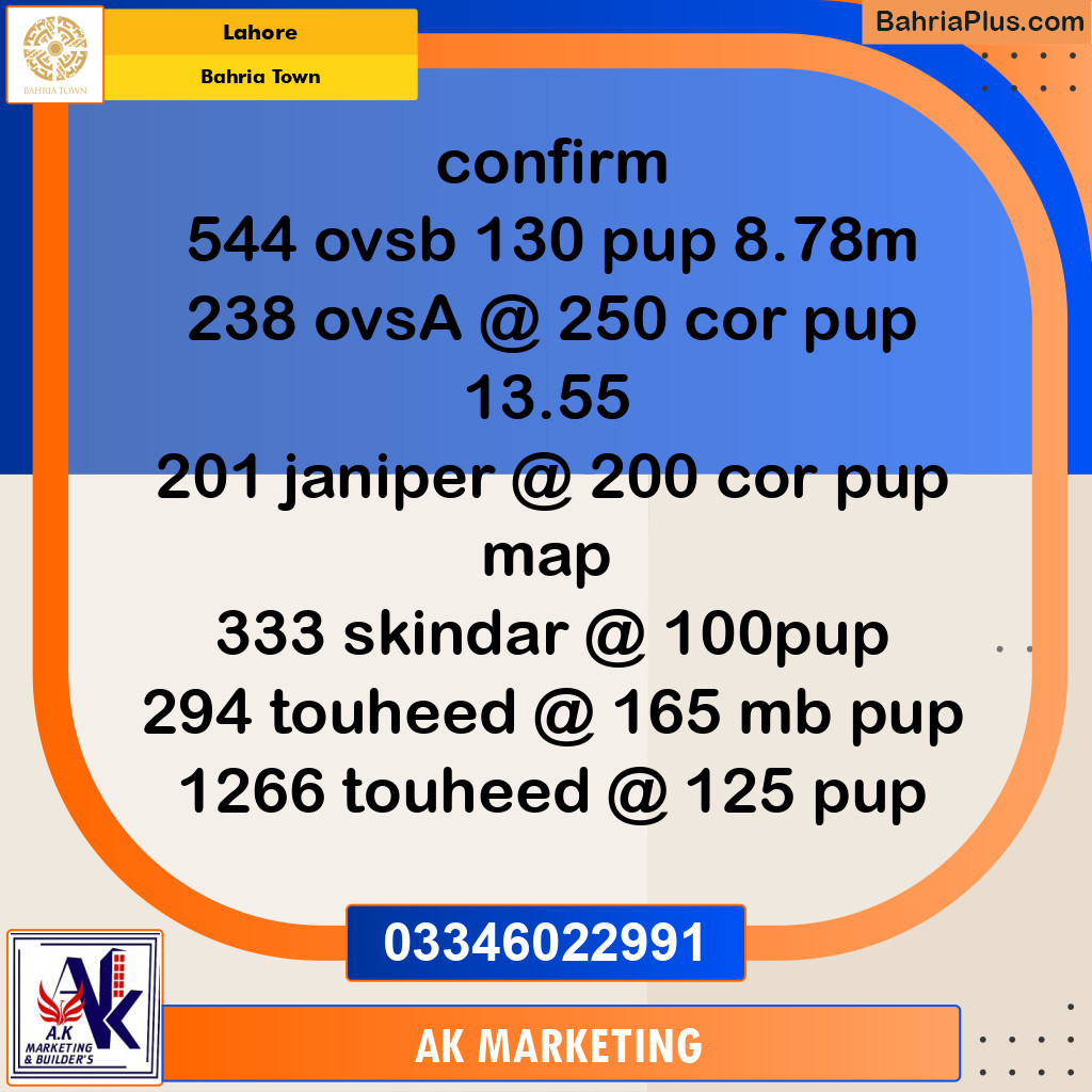 10 Marla Residential Plot for Sale in Bahria Town, Lahore - (BP-239561)
