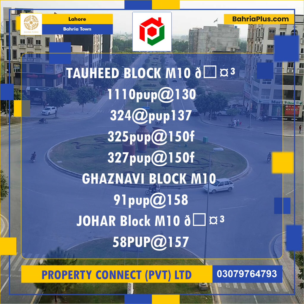 Residential Plot for Sale in Bahria Town, Lahore - (BP-239866)