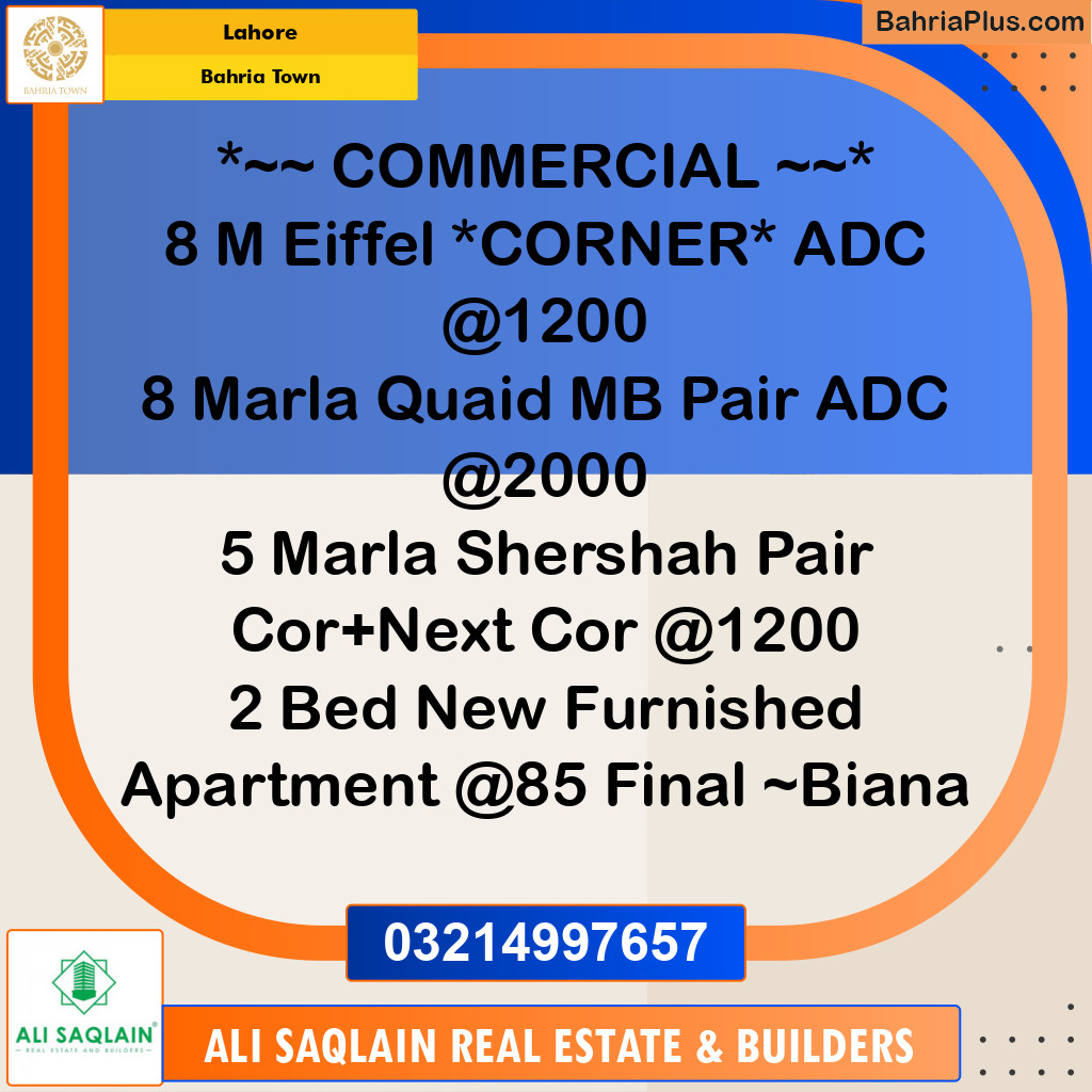 Residential Plot for Sale in Bahria Town, Lahore - (BP-239974)