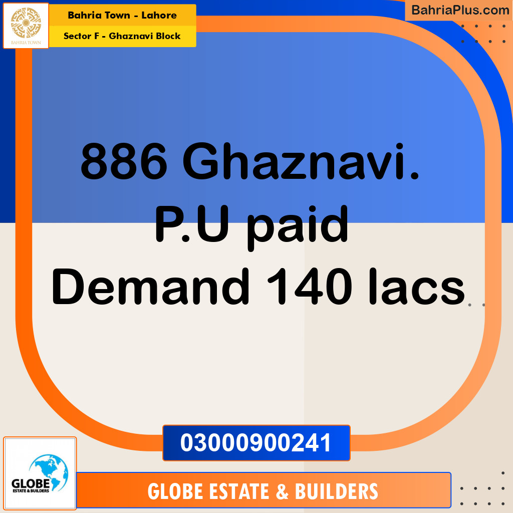 10 Marla Residential Plot for Sale in Sector F - Ghaznavi Block -  Bahria Town, Lahore - (BP-240398)