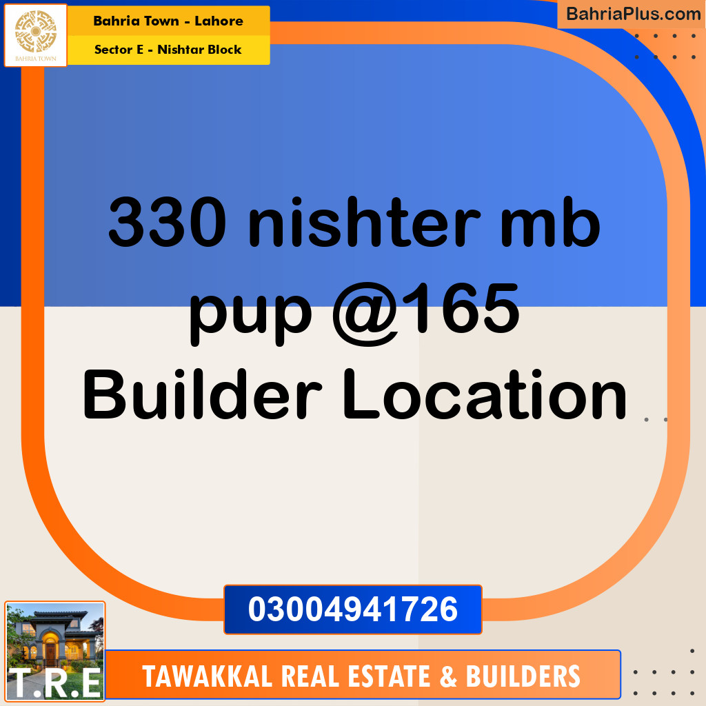 10 Marla Residential Plot for Sale in Sector E - Nishtar Block -  Bahria Town, Lahore - (BP-240451)