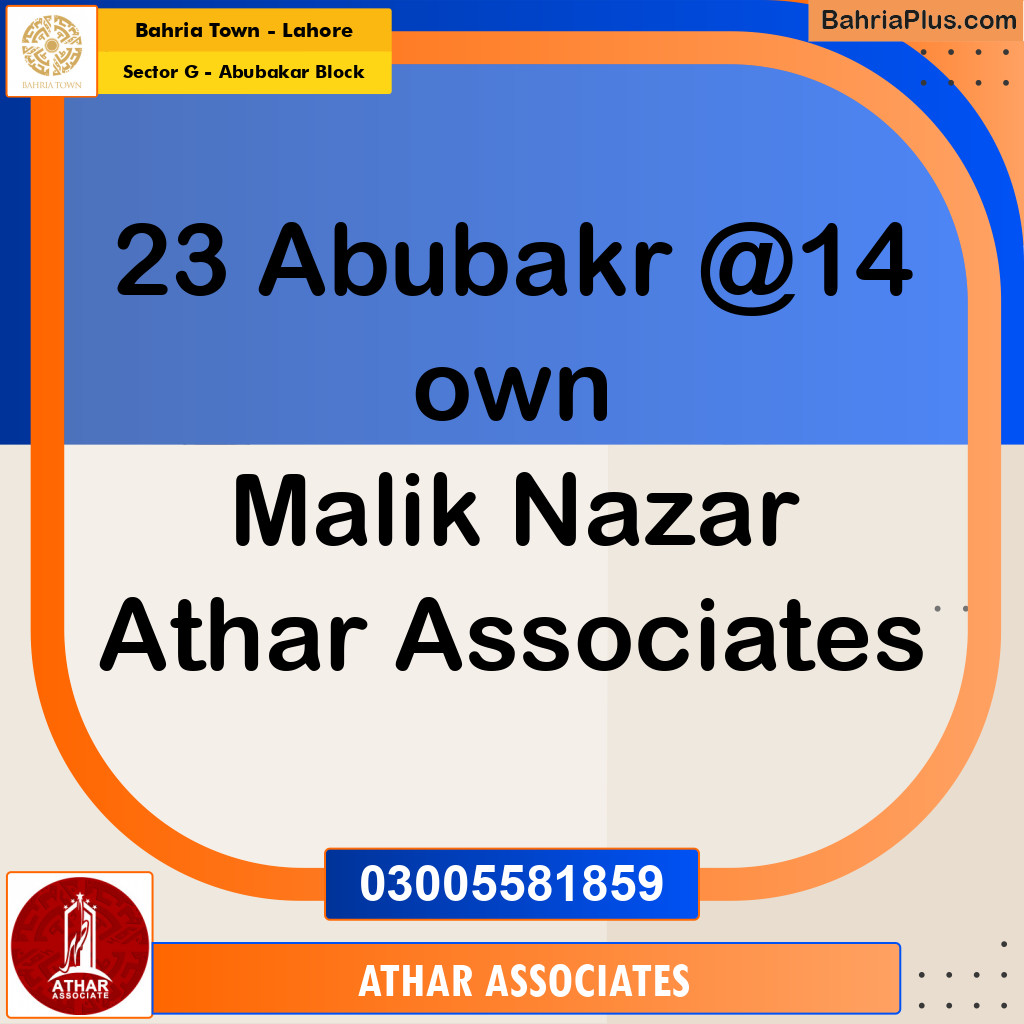 10 Marla Residential Plot for Sale in Sector G - Abubakar Block -  Bahria Town, Lahore - (BP-240725)