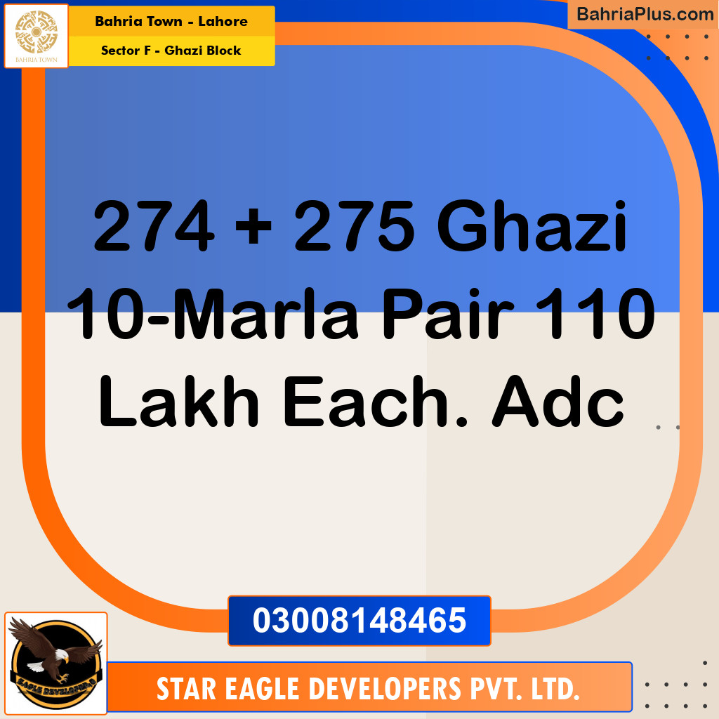 10 Marla Residential Plot for Sale in Sector F - Ghazi Block -  Bahria Town, Lahore - (BP-241128)