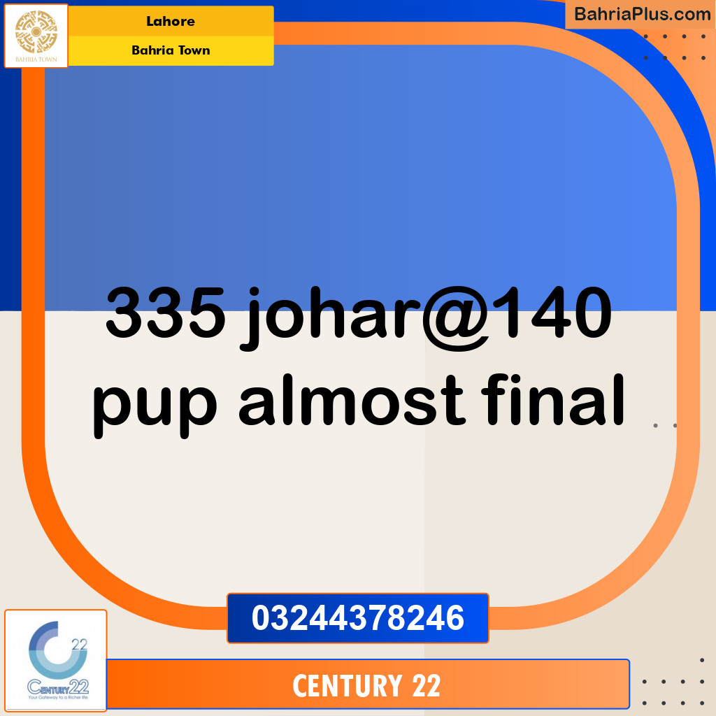 Residential Plot for Sale in Bahria Town, Lahore - (BP-241392)