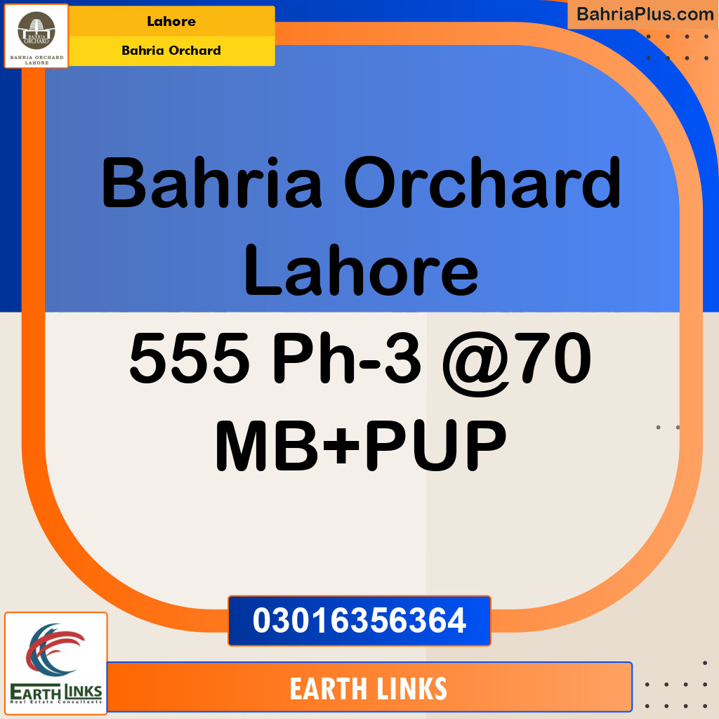 Residential Plot for Sale in Bahria Orchard, Lahore - (BP-241457)