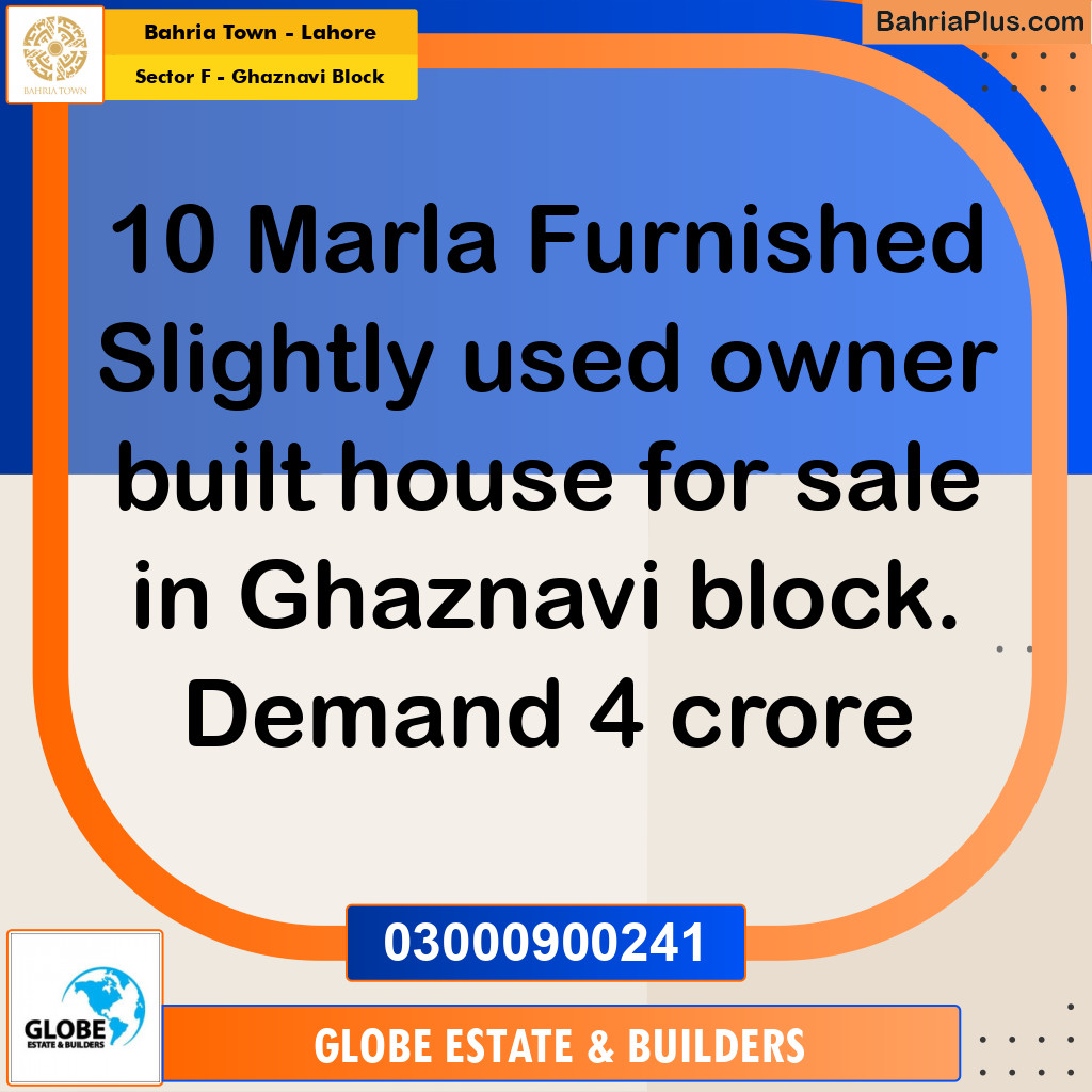 10 Marla Residential House for Sale in Sector F - Ghaznavi Block -  Bahria Town, Lahore - (BP-242022)