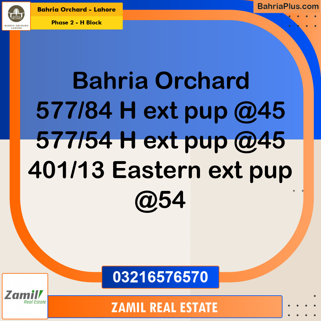 5 Marla Residential Plot for Sale in Phase 2 - H Block -  Bahria Orchard, Lahore - (BP-242386)