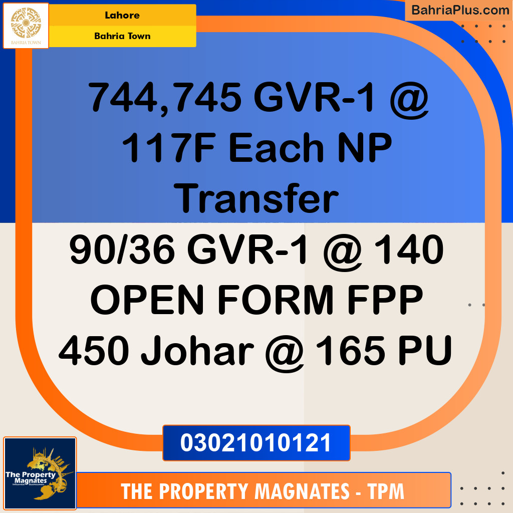 Residential Plot for Sale in Bahria Town, Lahore - (BP-242436)