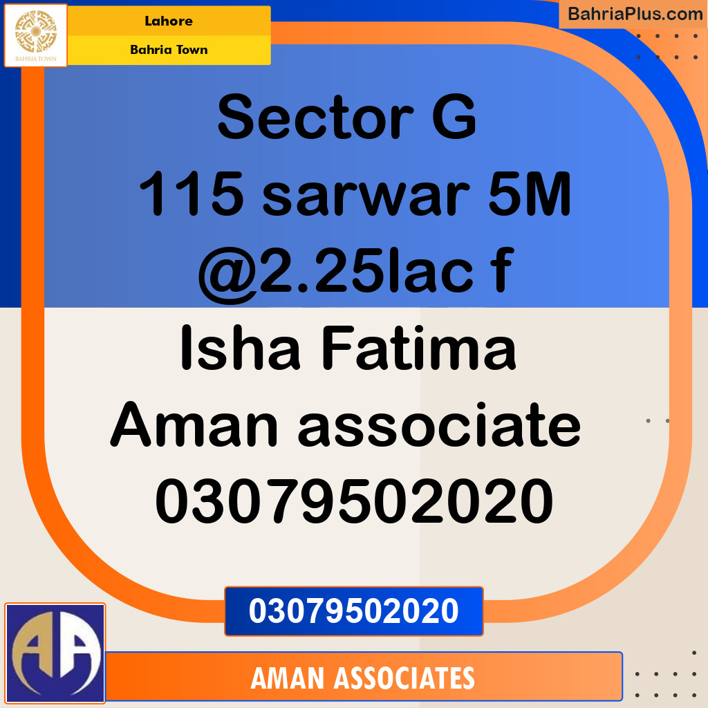 Residential Plot for Sale in Bahria Town, Lahore - (BP-242524)