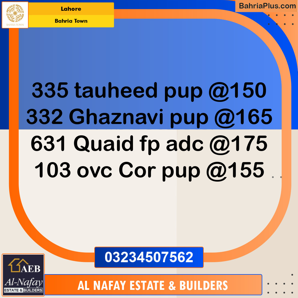 Residential Plot for Sale in Bahria Town, Lahore - (BP-242608)